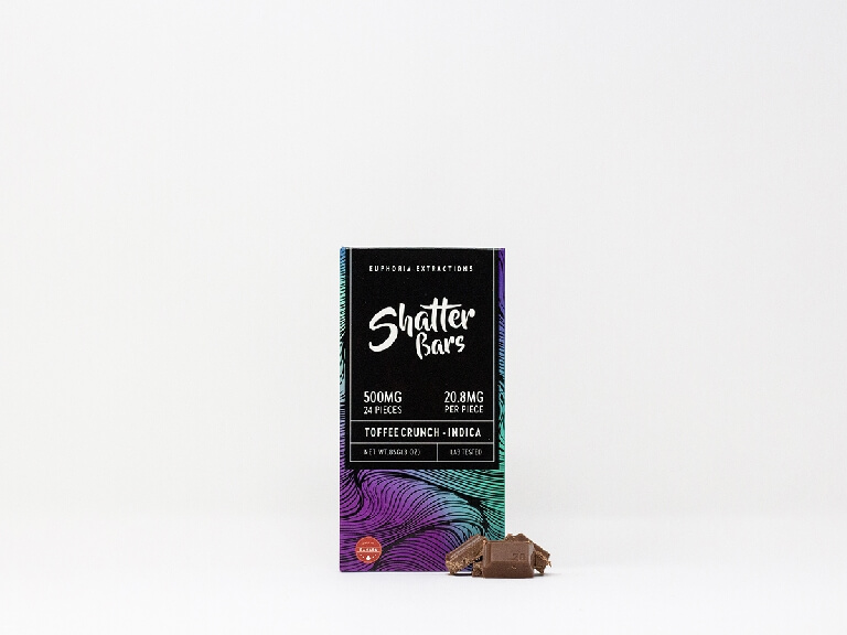 Euphoria - 500MG THC – Indica Shatter Bars Euphoria - 500MG THC – Indica Shatter Bars