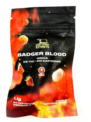 Honey Badger Extracts 510 Vape Cart 1g D9 THC