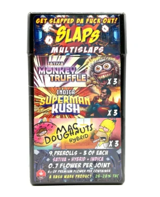 Hash Wars Premium Flower Slaps Multislaps Pre Rolls 9x 0.7G