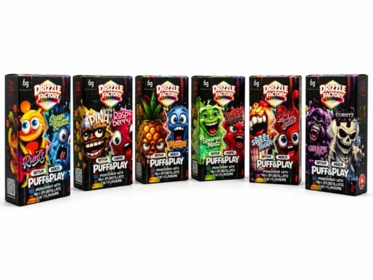 Drizzle Factory 6G Puff & Play Vapes dual-flavour