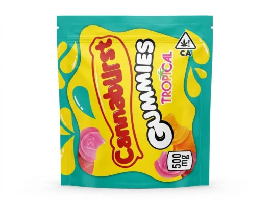 Cannaburst Gummies Sours 500mg THC infused edibles gummies